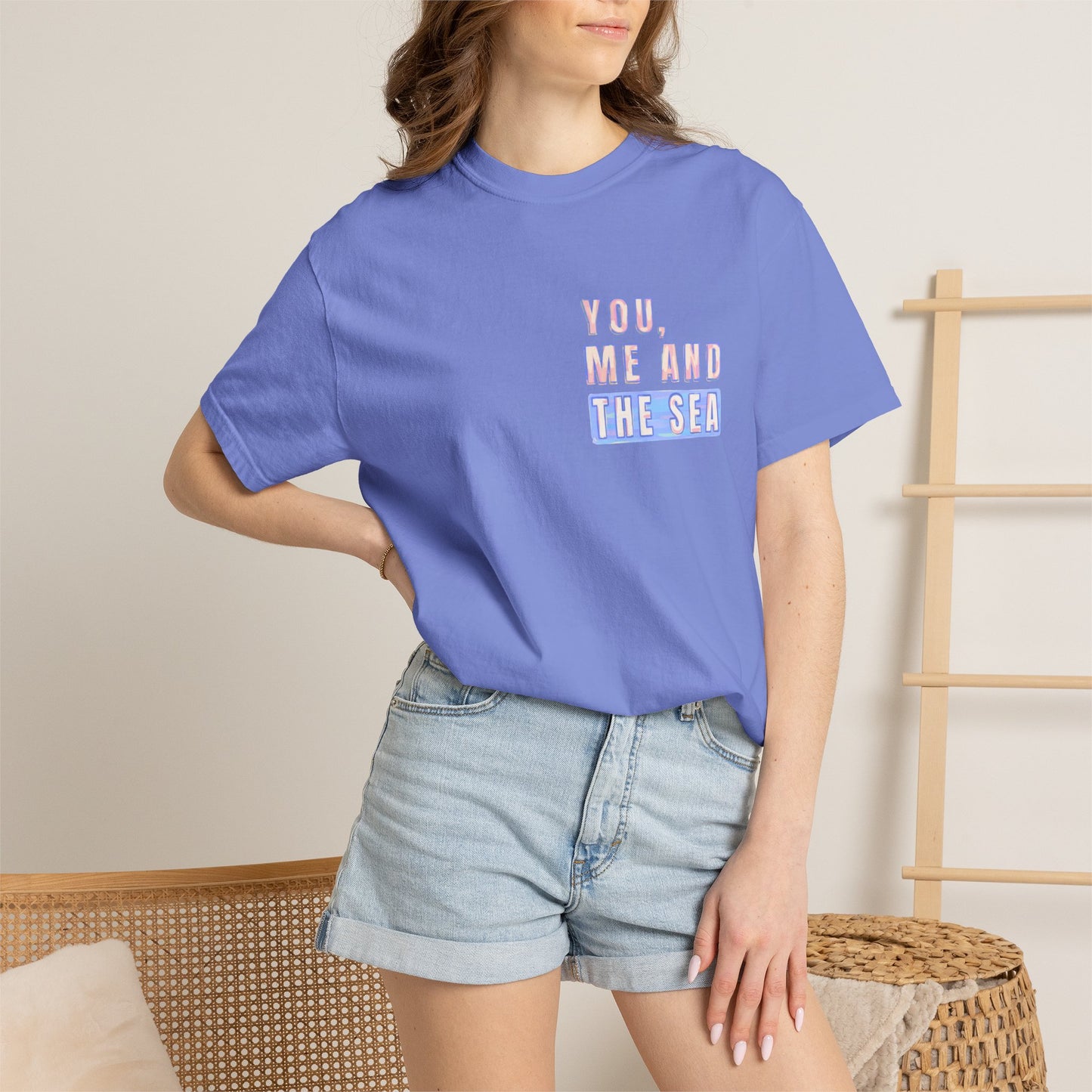 Beach Shirt, You Me and the Sea Shirt, Comfort Colors, Ocean Shirt, Coastal Tee, Summer Vacation Shirt, Beach Couples, Beach Lover Gift