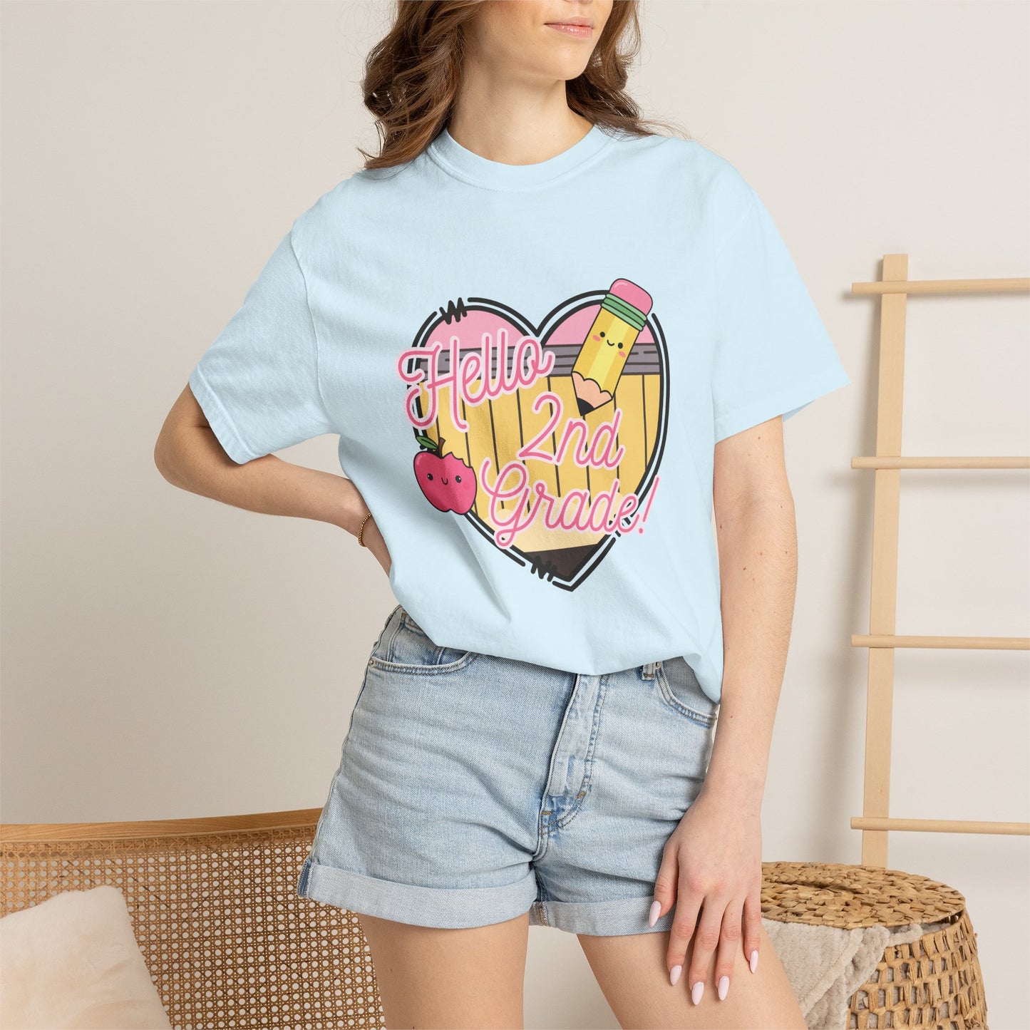 Hello 2nd Grade T-Shirt — Cute Back-to-School Teacher Tee