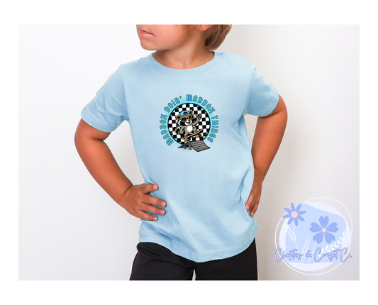 Personalizable Toddler Skateboard Tee "Maddox Doin' Maddox Things" – Kids Skateboard Shirt
