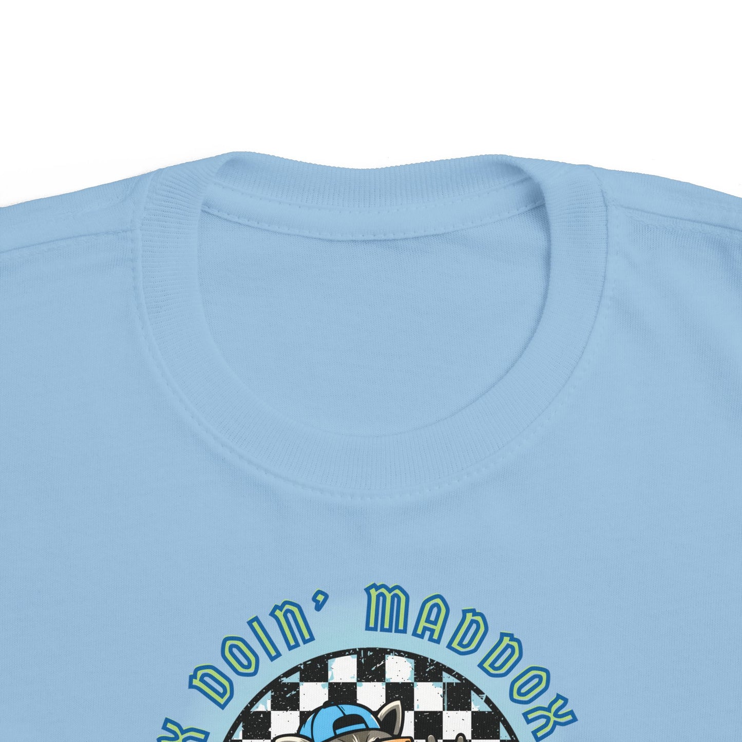 Personalizable Toddler Skateboard Tee "Maddox Doin' Maddox Things" – Kids Skateboard Shirt