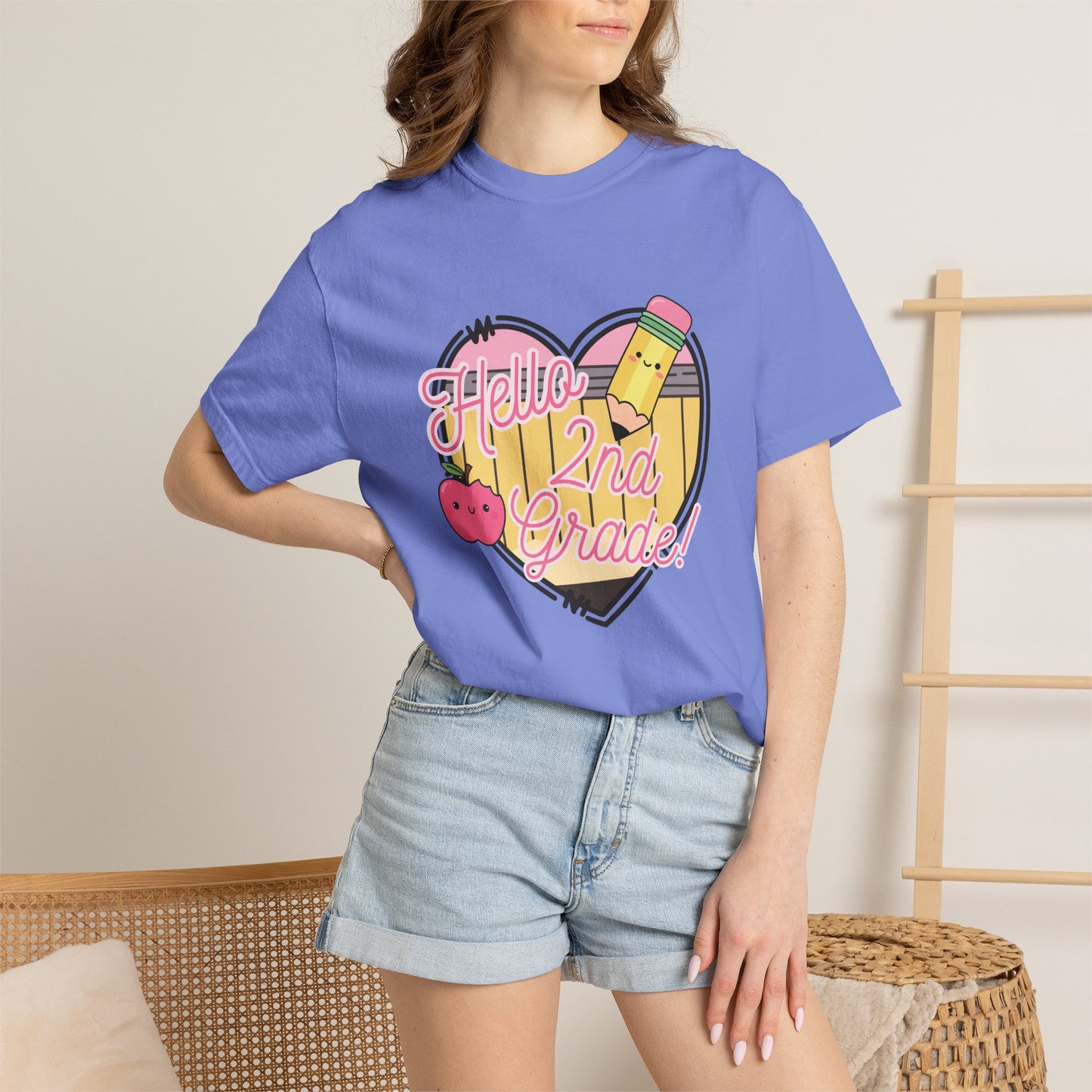 Hello 2nd Grade T-Shirt — Cute Back-to-School Teacher Tee