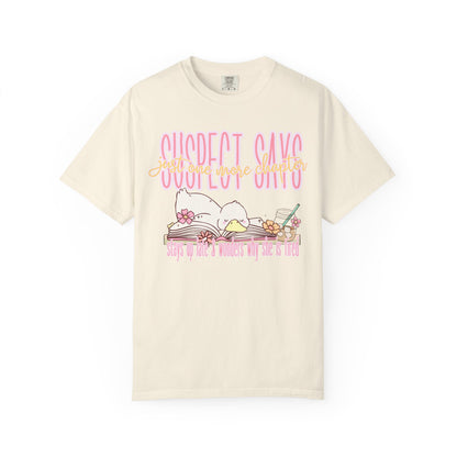 Suspect Says Relaxed Graphic T-Shirt — Cute Vintage Silly Goose Tee