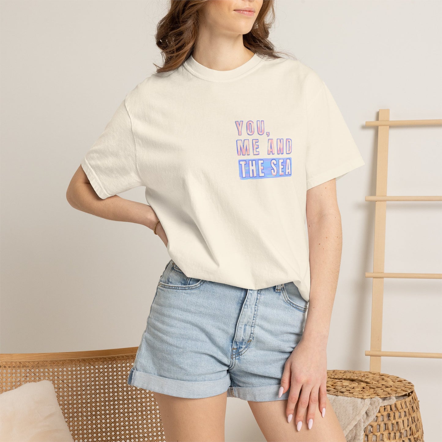 Beach Shirt, You Me and the Sea Shirt, Comfort Colors, Ocean Shirt, Coastal Tee, Summer Vacation Shirt, Beach Couples, Beach Lover Gift