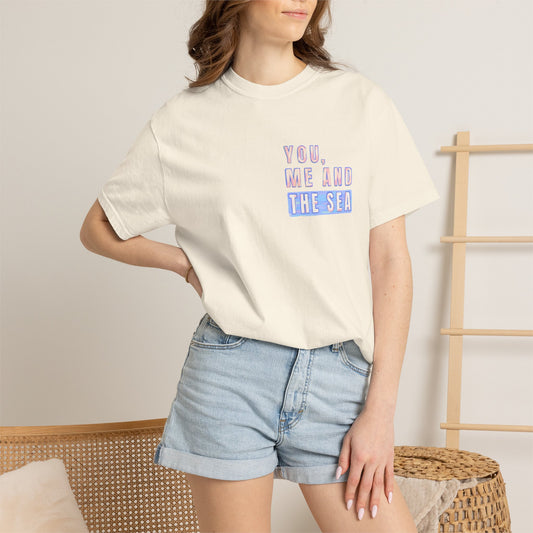 Beach Shirt, You Me and the Sea Shirt, Comfort Colors, Ocean Shirt, Coastal Tee, Summer Vacation Shirt, Beach Couples, Beach Lover Gift