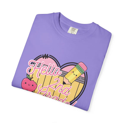 Hello 2nd Grade T-Shirt — Cute Back-to-School Teacher Tee