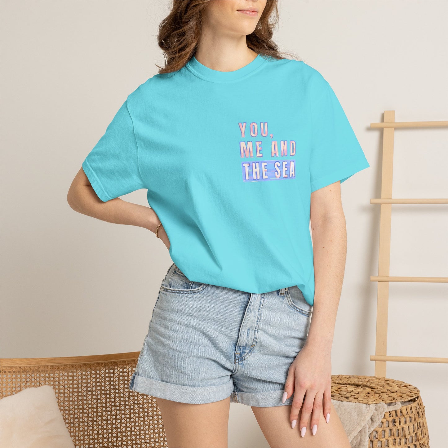 Beach Shirt, You Me and the Sea Shirt, Comfort Colors, Ocean Shirt, Coastal Tee, Summer Vacation Shirt, Beach Couples, Beach Lover Gift