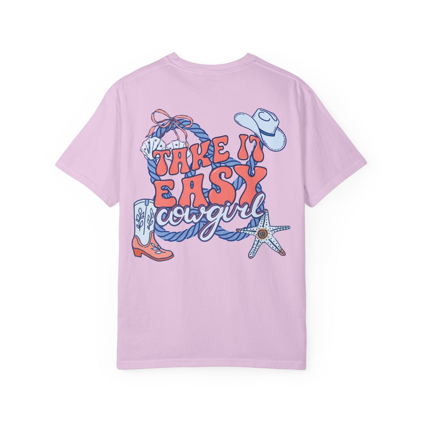 Cowgirl Graphic T-Shirt — "Take It Easy" Western Tee