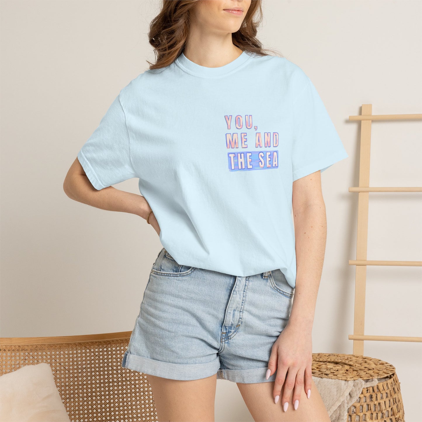 Beach Shirt, You Me and the Sea Shirt, Comfort Colors, Ocean Shirt, Coastal Tee, Summer Vacation Shirt, Beach Couples, Beach Lover Gift