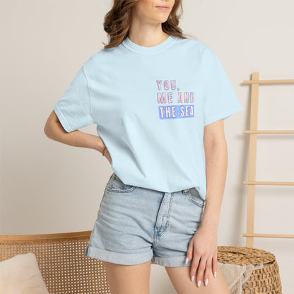 Beach Shirt, You Me and the Sea Shirt, Comfort Colors, Ocean Shirt, Coastal Tee, Summer Vacation Shirt, Beach Couples, Beach Lover Gift