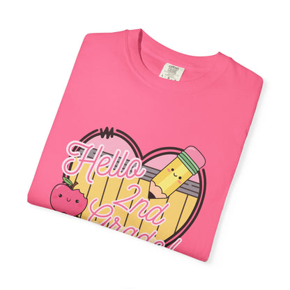 Hello 2nd Grade T-Shirt — Cute Back-to-School Teacher Tee