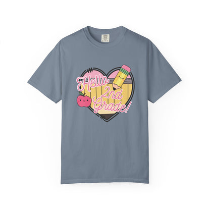 Hello 2nd Grade T-Shirt — Cute Back-to-School Teacher Tee
