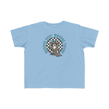 Personalizable Toddler Skateboard Tee "Maddox Doin' Maddox Things" – Kids Skateboard Shirt