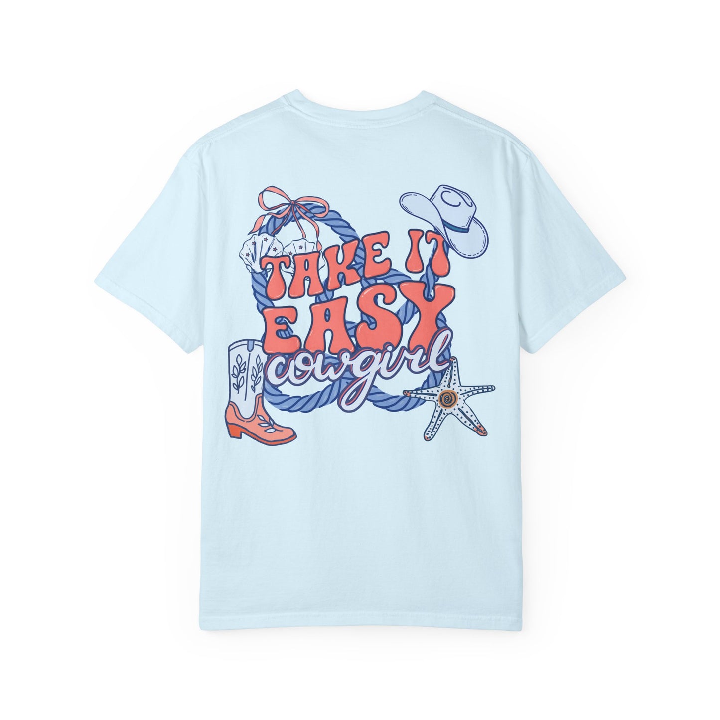 Cowgirl Graphic T-Shirt — "Take It Easy" Western Tee