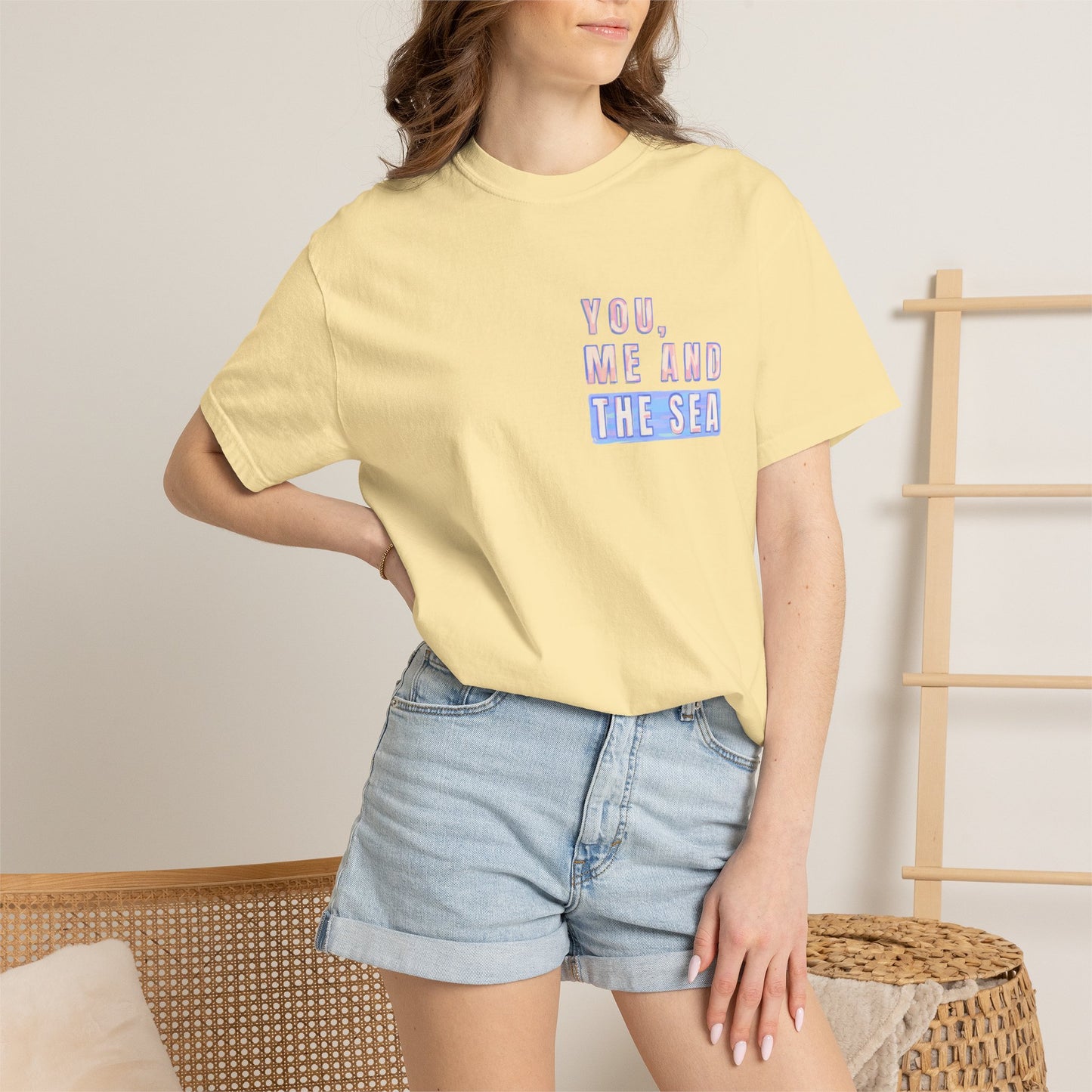 Beach Shirt, You Me and the Sea Shirt, Comfort Colors, Ocean Shirt, Coastal Tee, Summer Vacation Shirt, Beach Couples, Beach Lover Gift