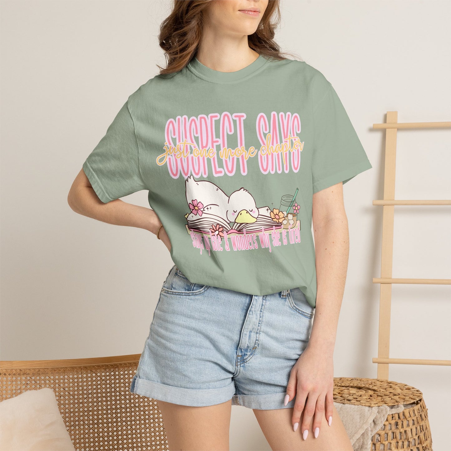 Suspect Says Relaxed Graphic T-Shirt — Cute Vintage Silly Goose Tee