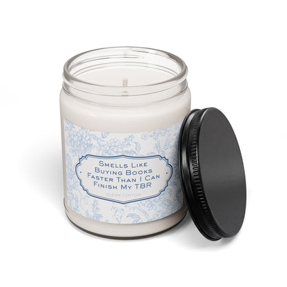 Book Lover Soy Candle — “Smells Like Buying Books Faster Than I Can Finish My TBR” (Varied Scents, 9 oz)