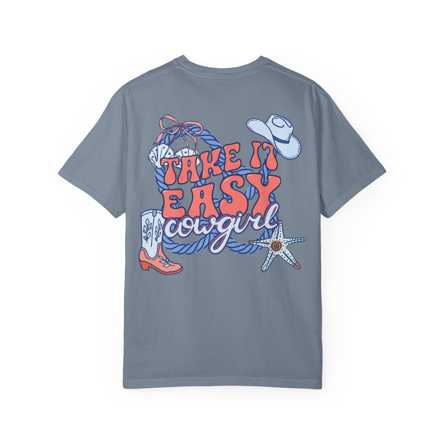 Cowgirl Graphic T-Shirt — "Take It Easy" Western Tee