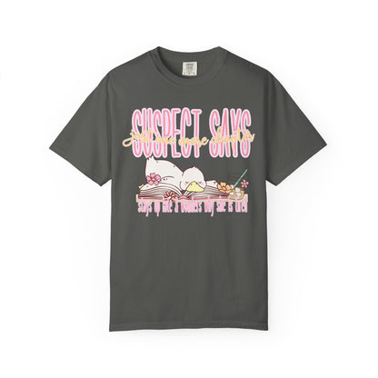 Suspect Says Relaxed Graphic T-Shirt — Cute Vintage Silly Goose Tee