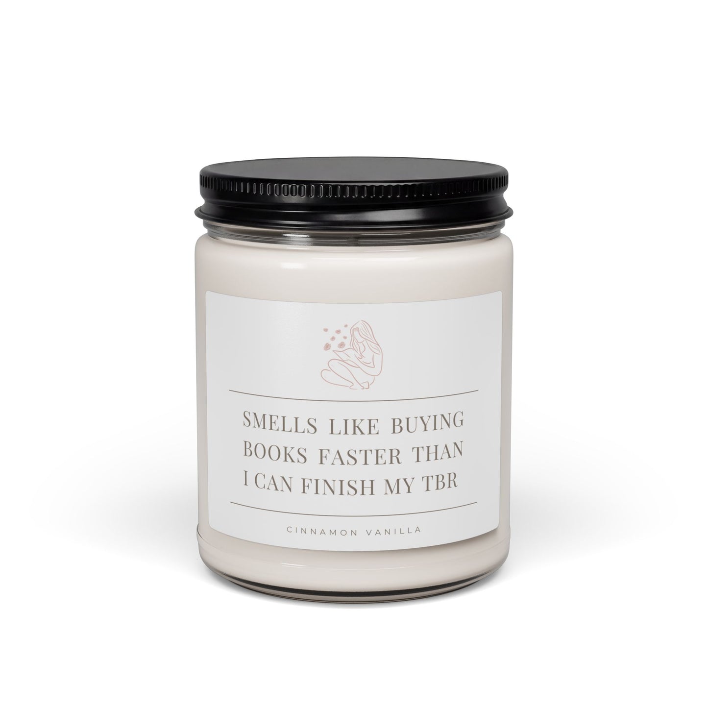 Book Lover Soy Candle — “Smells Like Buying Books Faster Than I Can Finish My TBR” (Varied Scents, 9 oz)