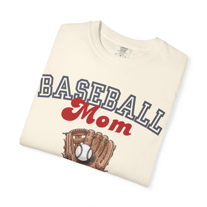Baseball Mom Social Club T-Shirt — Vintage Glove Design