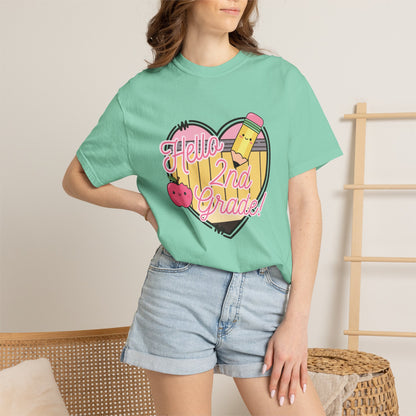 Hello 2nd Grade T-Shirt — Cute Back-to-School Teacher Tee