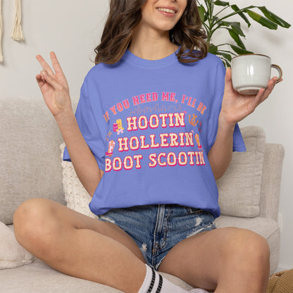 Nashville Skyline - Hootin' Hollerin' Boot Scootin' T-Shirt