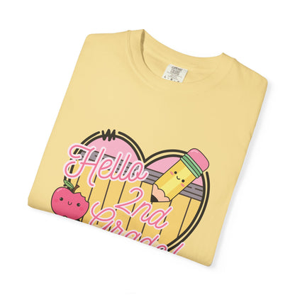 Hello 2nd Grade T-Shirt — Cute Back-to-School Teacher Tee