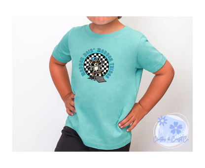 Personalizable Toddler Skateboard Tee "Maddox Doin' Maddox Things" – Kids Skateboard Shirt