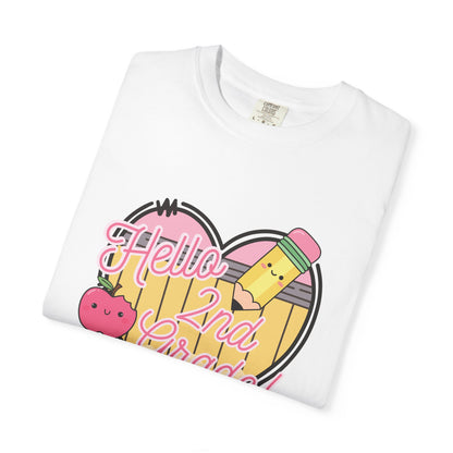 Hello 2nd Grade T-Shirt — Cute Back-to-School Teacher Tee