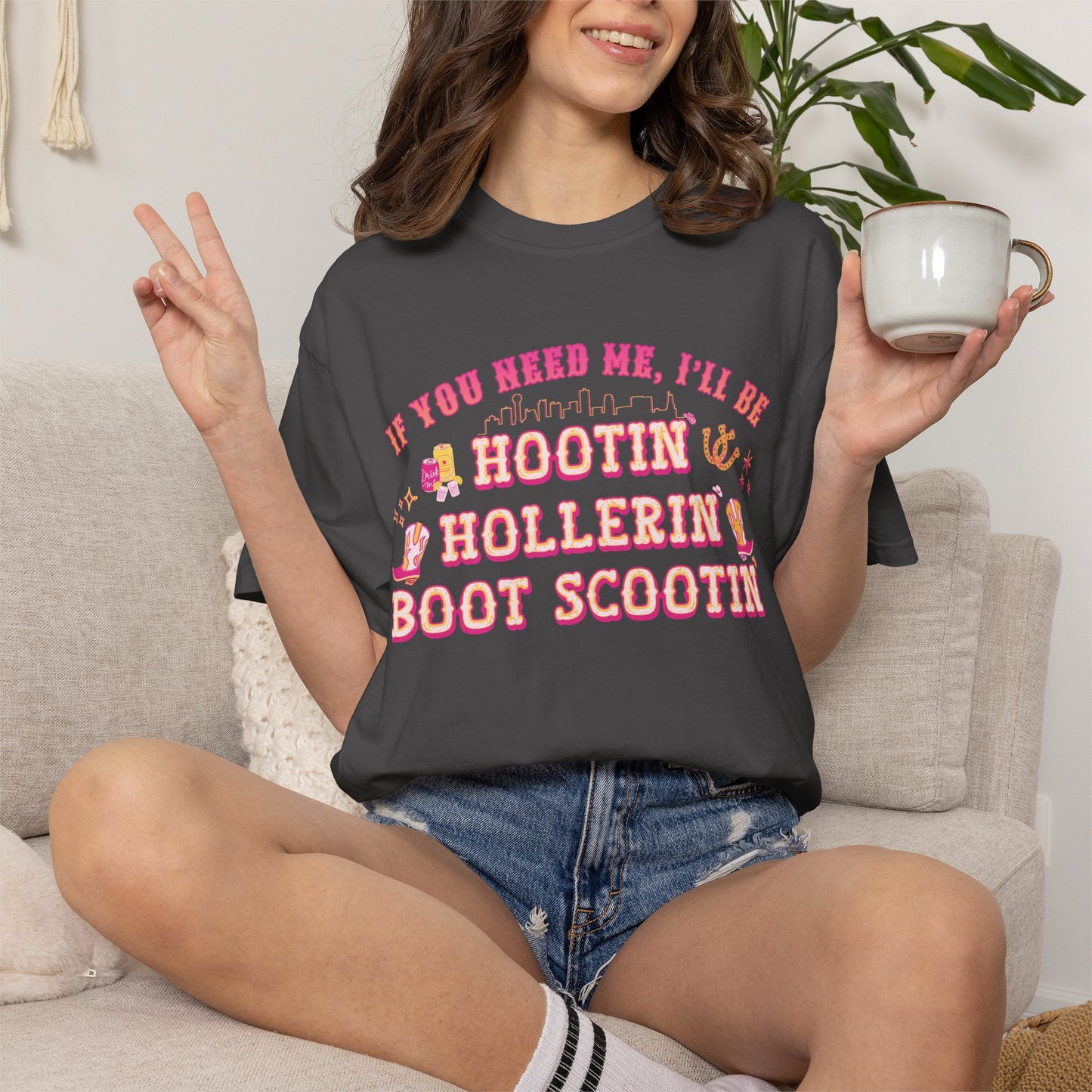 Nashville Skyline - Hootin' Hollerin' Boot Scootin' T-Shirt