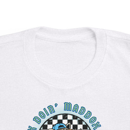 Personalizable Toddler Skateboard Tee "Maddox Doin' Maddox Things" – Kids Skateboard Shirt