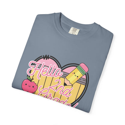 Hello 2nd Grade T-Shirt — Cute Back-to-School Teacher Tee
