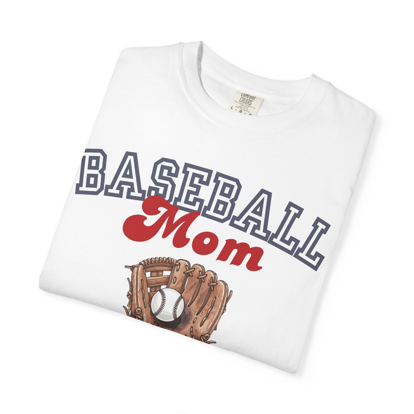 Baseball Mom Social Club T-Shirt — Vintage Glove Design