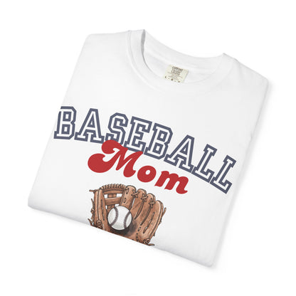 Baseball Mom Social Club T-Shirt — Vintage Glove Design