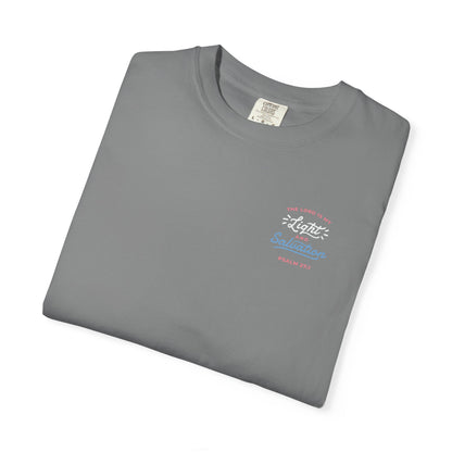 Surf Vibes Graphic T-Shirt — 'Waves, Free' Tricolor Chest & Back Design