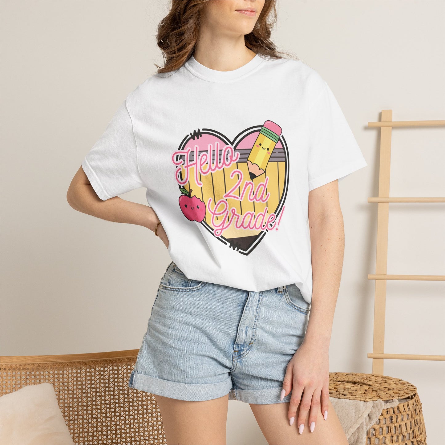 Hello 2nd Grade T-Shirt — Cute Back-to-School Teacher Tee