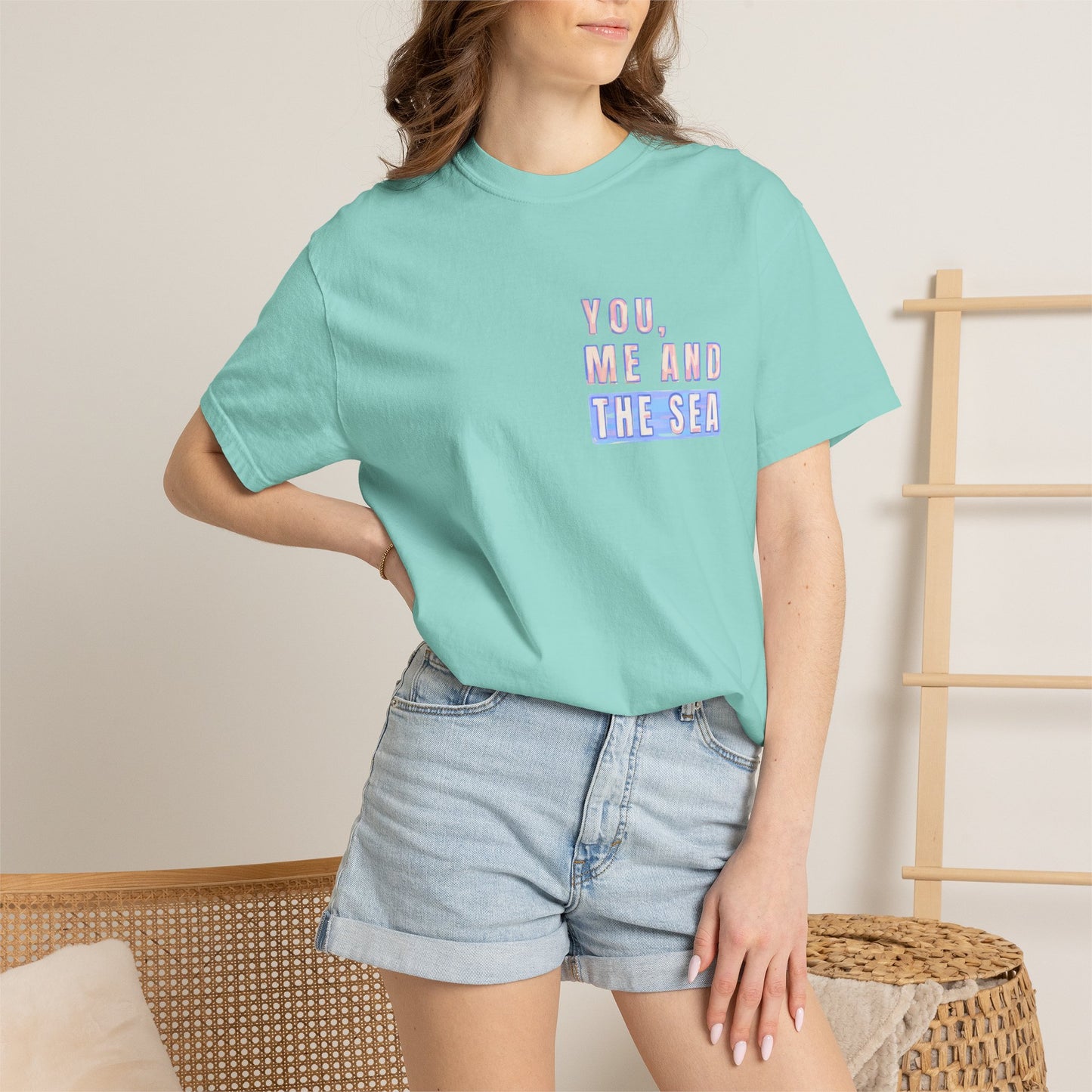 Beach Shirt, You Me and the Sea Shirt, Comfort Colors, Ocean Shirt, Coastal Tee, Summer Vacation Shirt, Beach Couples, Beach Lover Gift
