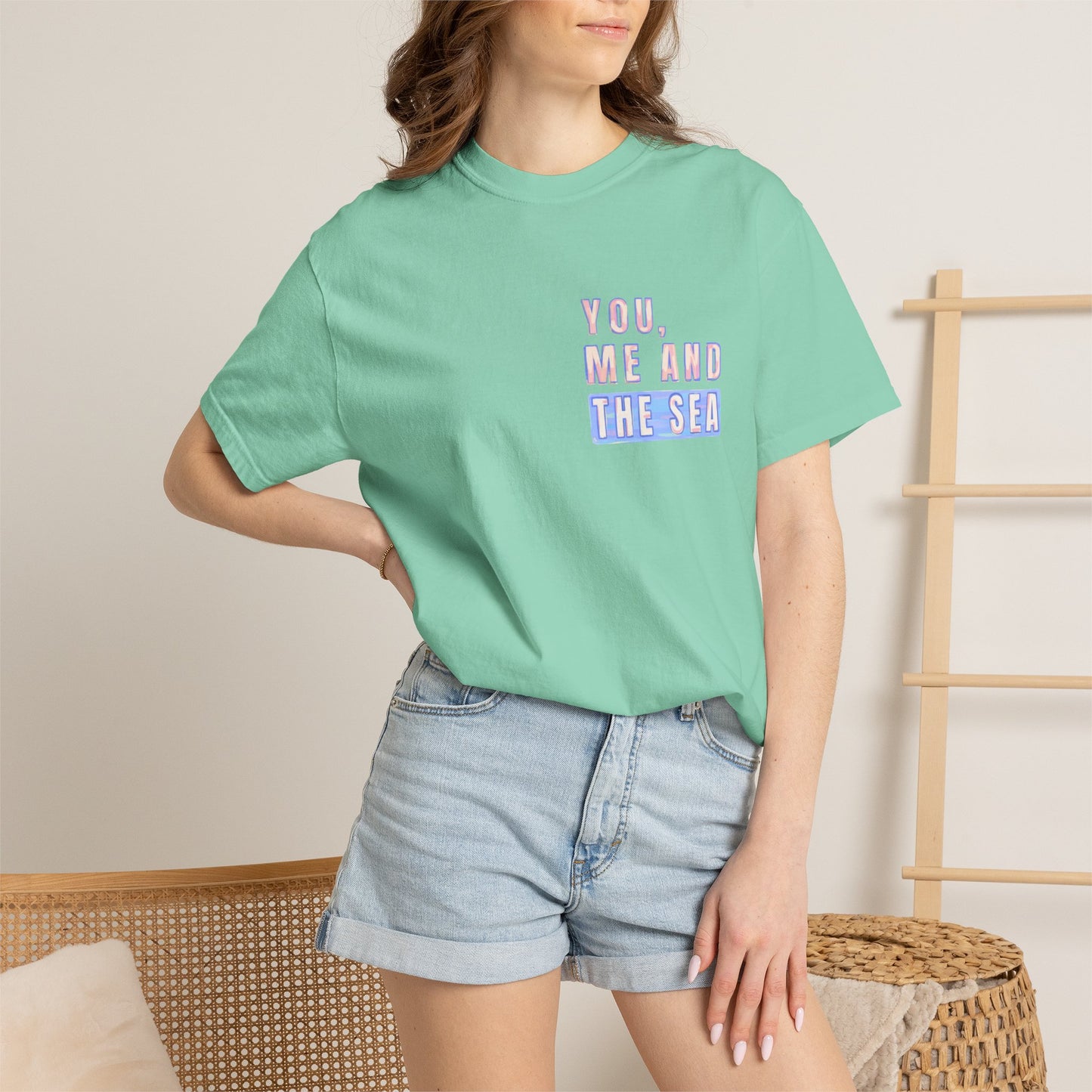 Beach Shirt, You Me and the Sea Shirt, Comfort Colors, Ocean Shirt, Coastal Tee, Summer Vacation Shirt, Beach Couples, Beach Lover Gift