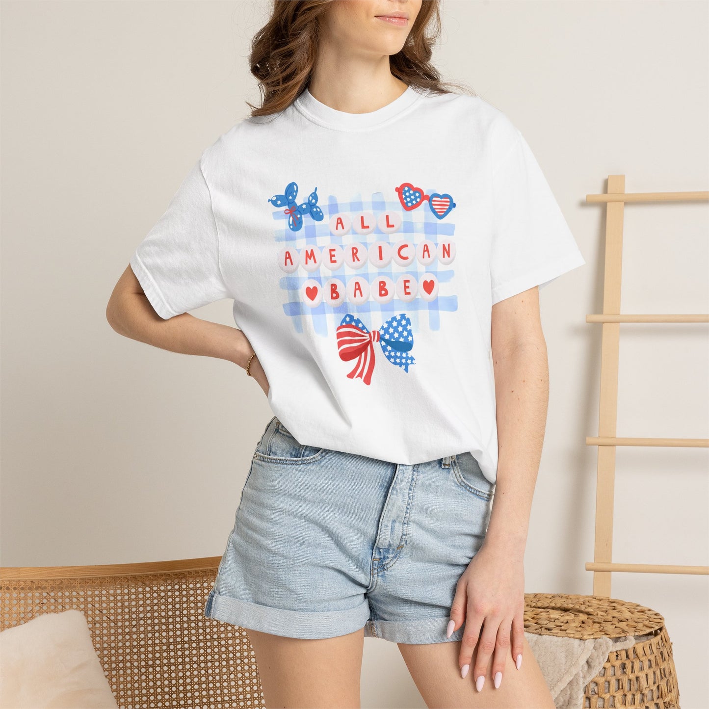 All American Babe Comfort Colors Tee