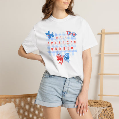 All American Babe Comfort Colors Tee