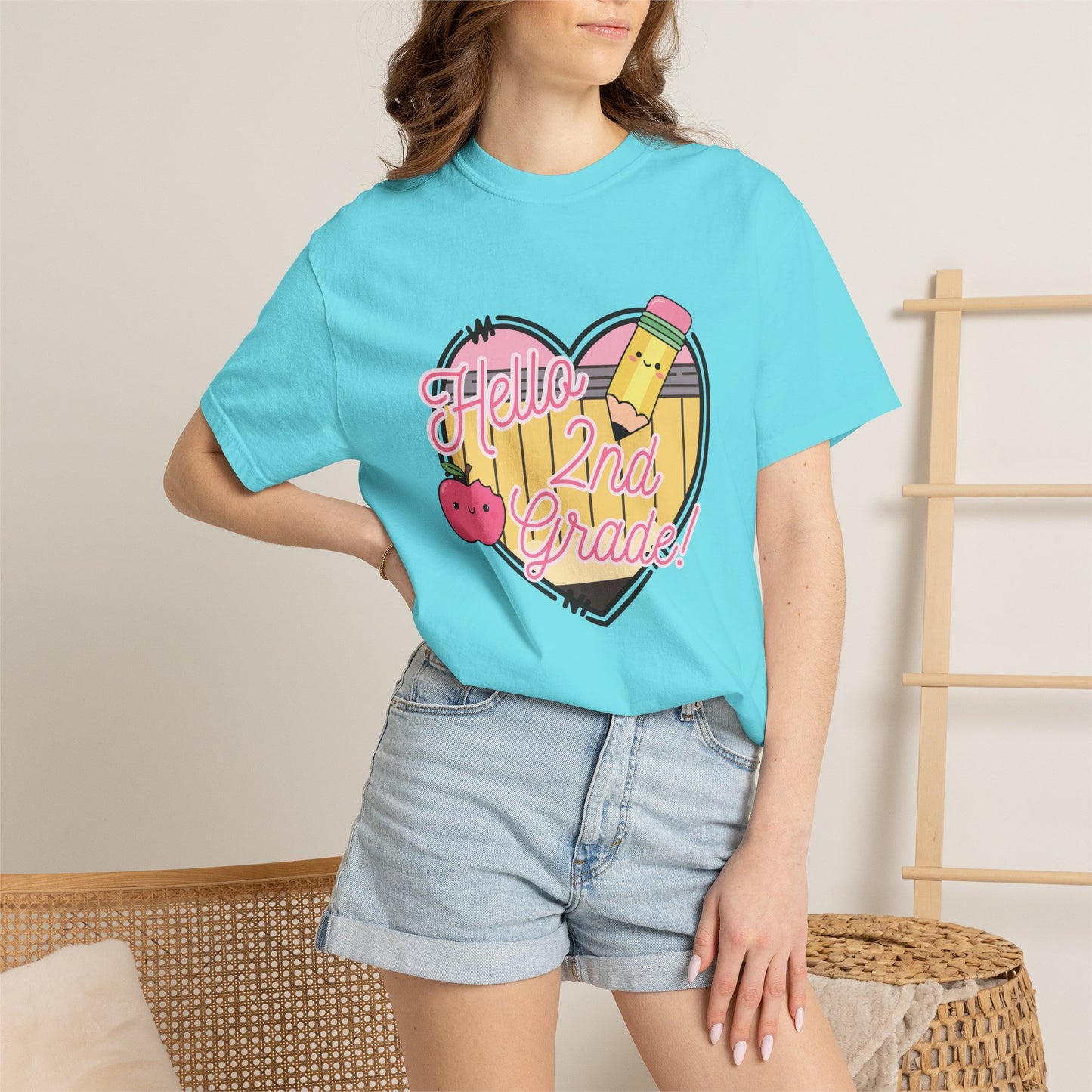 Hello 2nd Grade T-Shirt — Cute Back-to-School Teacher Tee