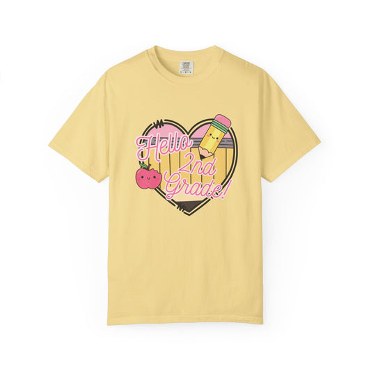 Hello 2nd Grade T-Shirt — Cute Back-to-School Teacher Tee