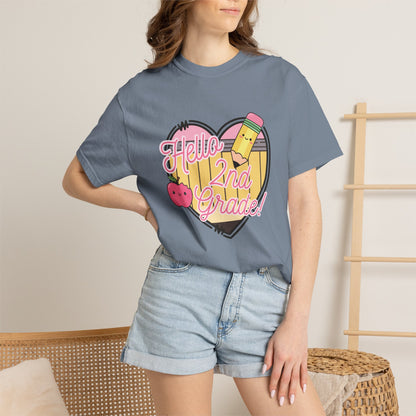 Hello 2nd Grade T-Shirt — Cute Back-to-School Teacher Tee