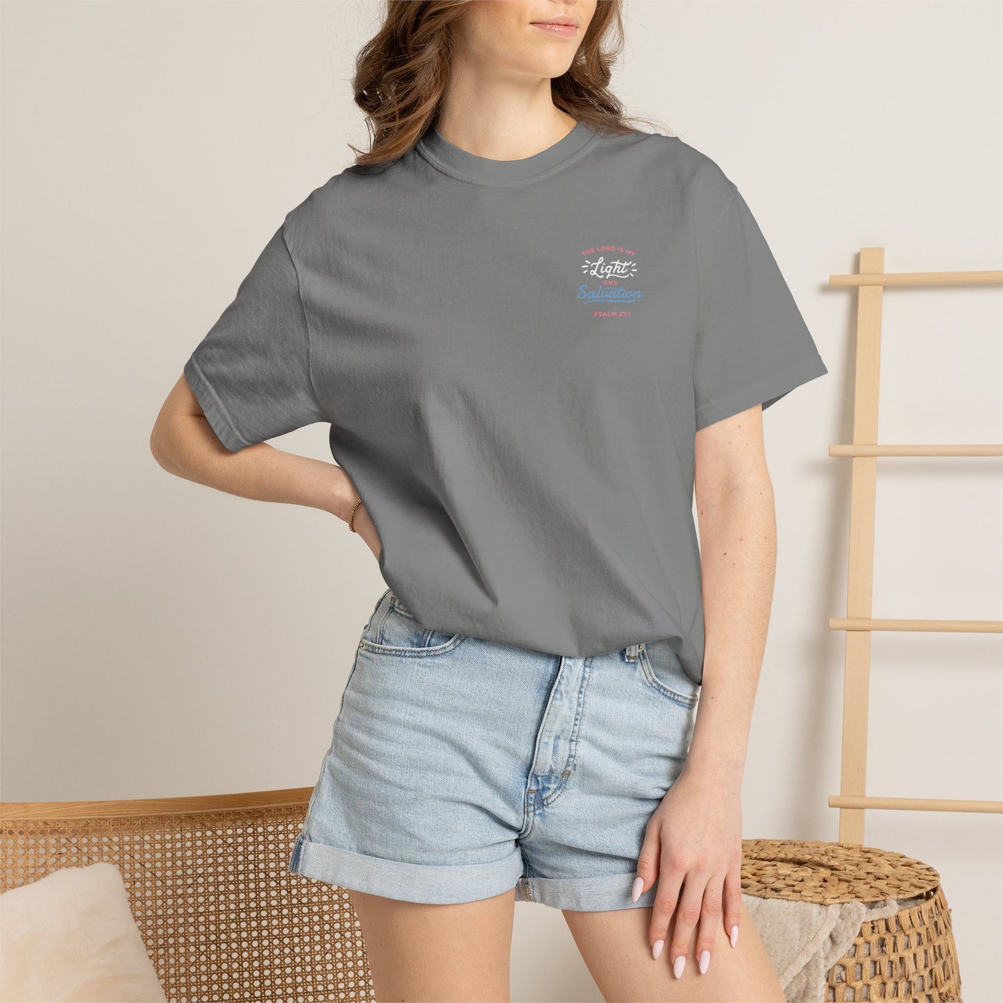 Surf Vibes Graphic T-Shirt — 'Waves, Free' Tricolor Chest & Back Design