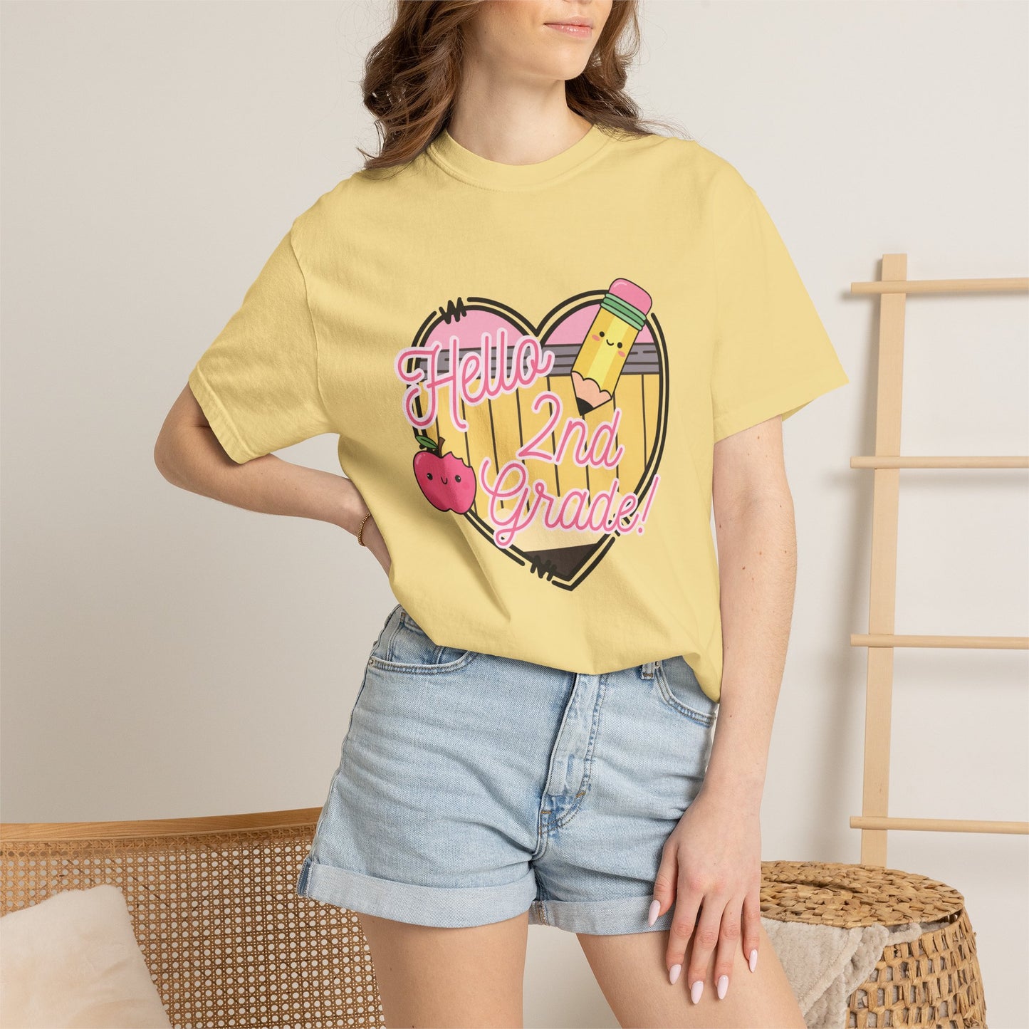 Hello 2nd Grade T-Shirt — Cute Back-to-School Teacher Tee